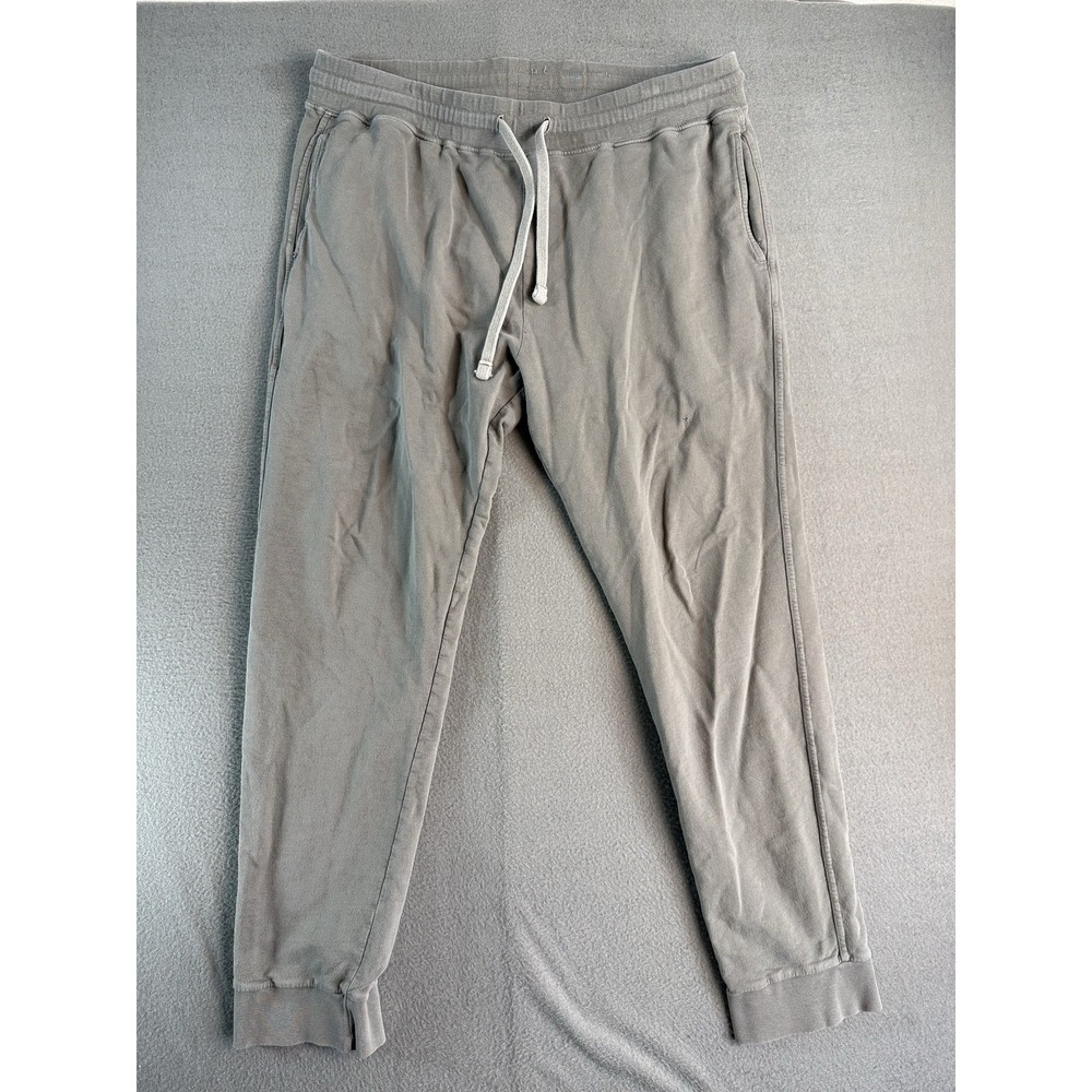 American Giant Mens XL Gray French Terry Jogger Pants USA Made 3677